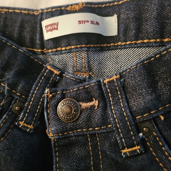 Levi's Dark Blue Denim Jeans - Picture 8 of 8